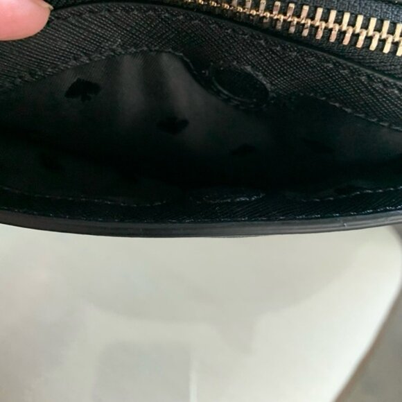 ♠️♠️KATE SPADE CAMERON HILLI DOME BLACK SAFFIANO LEATHER CROSSBODY BAG!♠️♠️ - Picture 7 of 10
